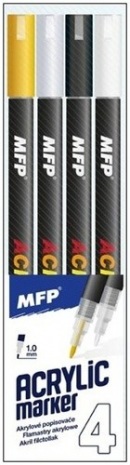 Akrylový popisovač 4 ks 1 mm