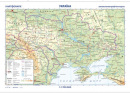 Ukrajina - obojstranná nástenná všeobecne zemepisná mapa (Pavel Seemann)