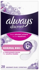 Always Discreet Normal - inkontinenčné slipové vložky (28 ks)