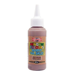 Farba na sklo svetlo hnedá 60 ml