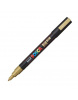Akrylová fixka Uni Posca 3M, 0,9 – 1,3 mm, zlatá (25)