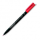 Permanentný popisovač, OHP, 0,6 mm, STAEDTLER "318 F", červený