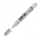 Lakový popisovač, 2-4 mm, ICO "Decomarker", strieborný