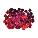 Srdcia dekorácia červené 15 mm 14 g