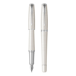 Pero plniace PARKER URolleran Premium Pearl Metal CT -F- (1ks)