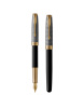 Pero plniace PARKER Sonnet Silver & Black GT 18K -F-