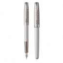 Pero plniace PARKER Sonnet Metal & Pearl CT 18K -F-