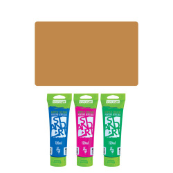 JUNIOR akrylová farba, hnedá 120 ml