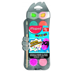 Vodové farby MAPED Paint, 12 farieb, 30 mm