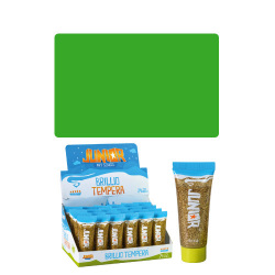Temperová farba trblietavá 22 ml zelená
