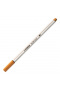 Fixka so štetcovým hrotom pre rôzne šírky čiar STABILO Pen 68 Brush, tmavo okrový