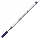 Fixka so štetcovým hrotom pre rôzne šírky čiar STABILO Pen 68 Brush, pruská modrá
