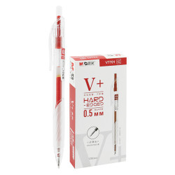 Pero gélové M&G V+ 0,5 mm, červené