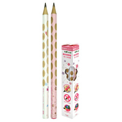 Ceruzka grafitová M&G trojhranná JUMBO HB, Sakura, sada 9 ks
