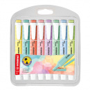 Zvýrazňovač - STABILO swing cool pastel - 8 ks balenie - s 8 rôznymi farbami