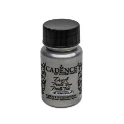 Farba akrylová Cadence Dora Metalic, strieborná, 50 ml
