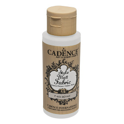 Textilná farba Cadence, Matt, biela, 59 ml