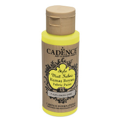 Textilná farba Cadence, Matt, žltá, 59 ml