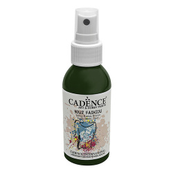 Textilná farba v spreji Cadence, tmavo zelená,100 ml