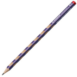Tenká trojuhranná ceruzka pre pravákov - STABILO EASYgraph S Metallic Edition - fialová