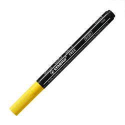 STABILO FREE: Akrylový popisovač - okrúhly hrot žltý 1 - 2 mm