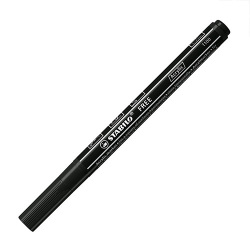 STABILO FREE: Akrylový popisovač - okrúhly hrot čierny 1 - 2 mm