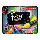 STABILO FREE: Akrylový popisovač sada 11 ks