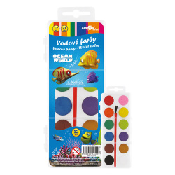 Farby vodové Ocean World - 12 farieb 21 mm