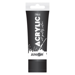 JUNIOR akrylová farba čierna 75 ml