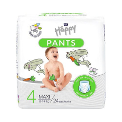 Bella Happy Pants 4 Maxi 8-14 kg naťahovacie plienkové nohavičky pre deti 24 ks