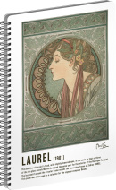 Špirálový blok Alfons Mucha 60 listov A5