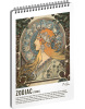 Špirálový blok Alfons Mucha 60 listov motív 3 A5 (Jennifer L. Armentrout)