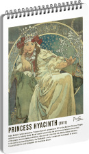 Špirálový blok Alfons Mucha 60 listov motív 4 A5