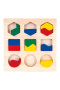 Puzzle geometrické tvary Bino
