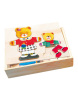 Vkládačka Puzzle Šatníková skriňa Medvedík BINO