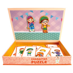 Magnetické puzzle Postavičky Bino