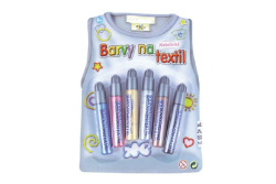 Farby na textil metalické 6 ks