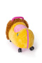 Odrážadlo FUNNY WHEELS Rider Ride-On levík 50 cm plyšový ružový 12m+