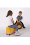 Odrážadlo FUNNY WHEELS Rider Ride-On levík 50 cm plyšový ružový 12m+