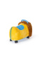 Odrážadlo FUNNY WHEELS Rider Ride-On levíček 50 cm plyšový modrý 12m+