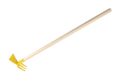 Motyka obojstranná žltá s násadou 80 cm
