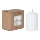 Sviečka valcová 40 x 60 mm biela (4 kusy v balení)