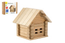 Stavebnica drevený dom 37 dielikov v krabici 22 x 16,5 x 6 cm