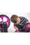 Odrážedlo Funny wheels Rider SuperSport fialové 2v1 +popruh