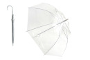 Dáždnik priehľadný s bielou rúčkou