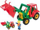 Auto traktor/nakladač s figúrkou aktívny s lyžicou 35 cm 24 m+