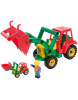 Auto traktor/nakladač s figúrkou aktívny s lyžicou 35 cm 24 m+