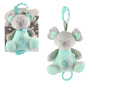 Koala naťahovacia s hrkálkou zelená 19 cm