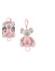 Koala naťahovacia s hrkálkou ružová 19 cm