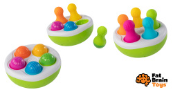 Fat brain rolly-polly s kolkami a loptičkami spinnypins
